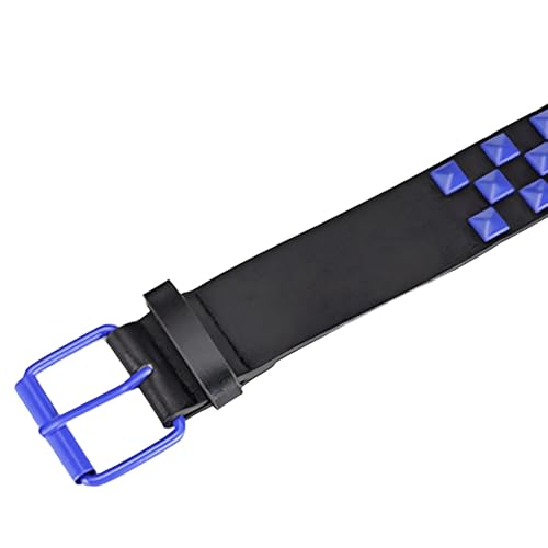 Stud Belt, 42.13x1.50 Inch PU Leather Chunky Belt, Goth Style Punk Belt, Fashion Thick Studded Belt, Spiked Wide Belts for Women and Men,Chunky Belt3