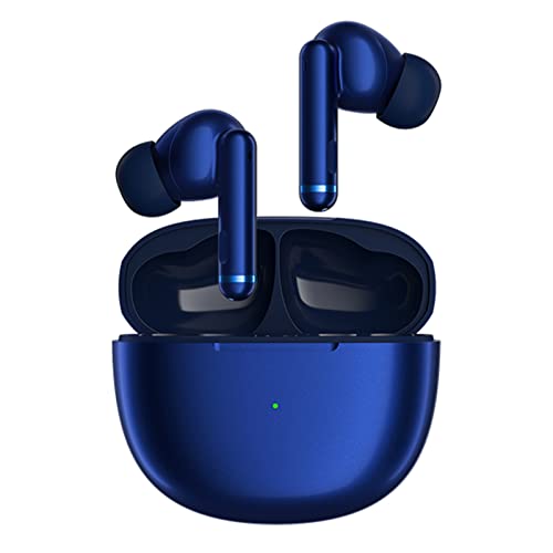 QCY ワイヤレスイヤホン アクティブノイズキャンセリング ハイブリッド ANC 外音取り込み 専用アプリ対応 IPX5 防水 メタリックブルー 青 QCY-HT03BL 中