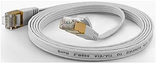 wantecWire 7010 Extra Thin Patch Cable with Top Quality White, Länge 7m