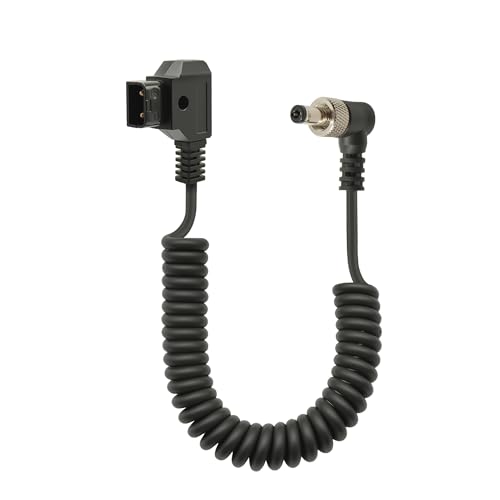 Chikoni D-Tap - Cable de alimentación para Monitor CC 5.5 de 2.5 mm Compatible con Atomos Ninja v Anton Bauer Sony Shogun PIX-E7 PIX-E5 Ikan dji Monitor, Hollyland Mars 400s, Apto para 5.52.5 o 2.1