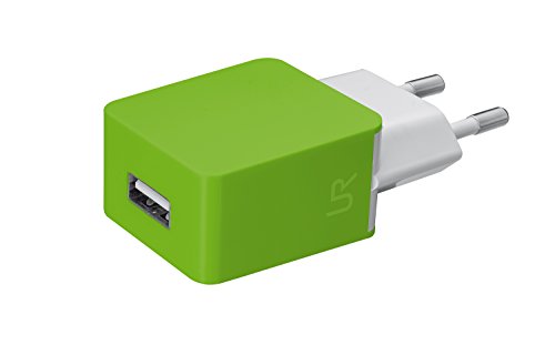 Trust Urban - Cargador de pared USB universal de 5W para smartphones, verde