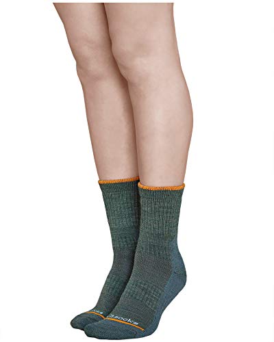 Image of Women's Outdoor Hiking Walking MERINO WOOL Thick Boot Socks, Ladies Anti-Blister Cushioned Warm Wicking Camping