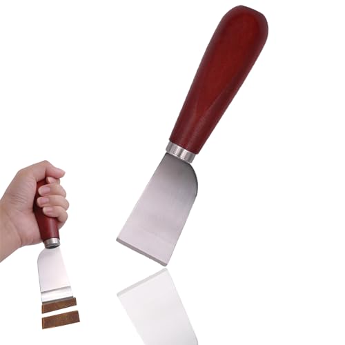 Ieron Cuchillo de Corte para artesanía en Cuero, Herramienta de Borde para artesanía en Cuero, Pala de Cuero para Herramienta de Trabajo de Cuero