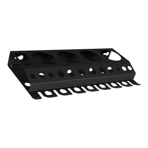 Porte-outils en fer pour brosses et flacons avec 12 emplacements