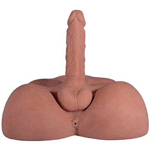 Image of ferch Realistic Sex Doll for Women, Unisex Masturbator Love Doll with Flexible Dildo and Tight Anal Entry, Adult Sex Toys Men - 12.2 x10.3 inch, Brown