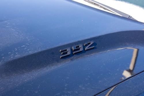 Image of Pair Set 392 Passenger & Driver Side Rear Badge Emblem Body Nameplate Raised Sticker Decal (Gloss Black)