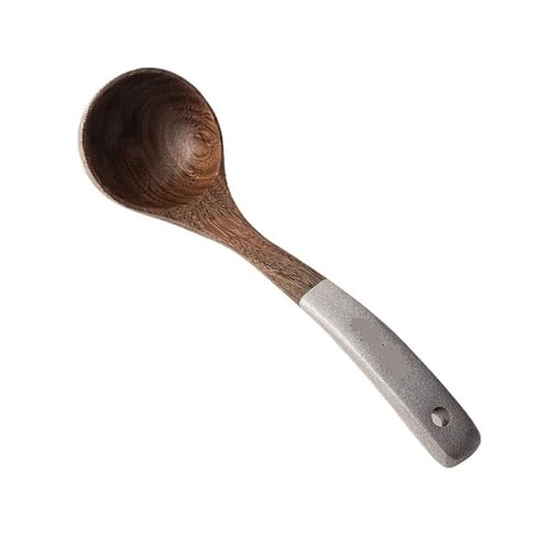 スープレードル 木製スープレードル&スプーン チーク材 調理器具 1個 27.5×7.5cm