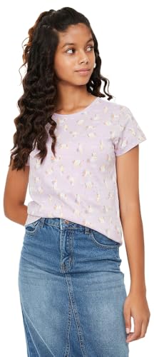 Image of Max Girl's Cotton Regular Fit Graphic Printed T-Shirt - Pack of 3