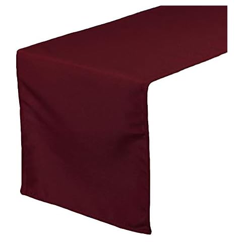 YOUR CHAIR COVERS Burgundy Table Runner Cover