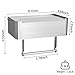 JUYSON Toilet Paper Holder with Shelf Brushed Nickel, Flushable Wipes Dispenser Fits for Bathroom Wipe Storage, Keep Your Wipes Hidden Out of Sight - SUS304 Stainless Steel Wall Mount Organizer
