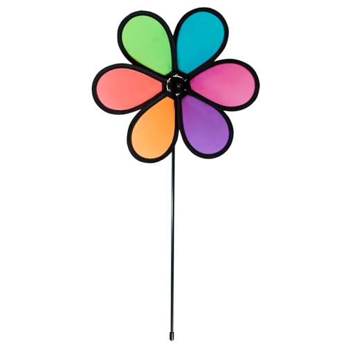 In the Breeze 6-Petal Flower Spinner, 10-Inch Neon Fusion Flower Spinner, 2736