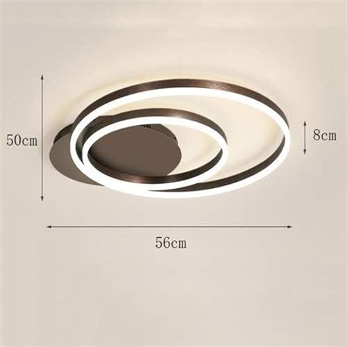 Lámpara de techo LED moderna Twos iluminación cálida para dormitorio y oficina 3