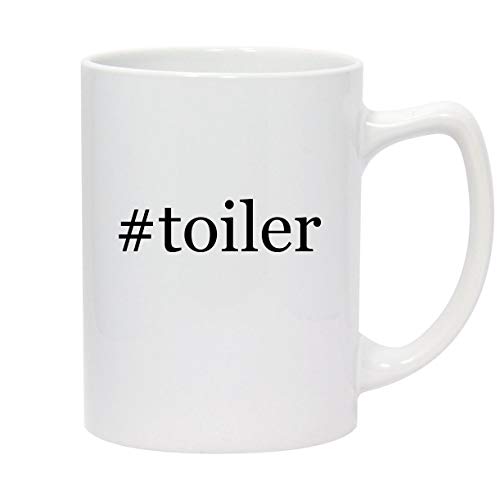 #toiler - 14oz Hashtag White Ceramic Statesman Coffee Mug