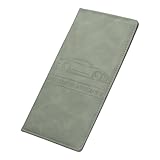 sourcing map Kfz-Halterung für Registrierung und Versicherung, 24,5 x 12,5 cm, PU-Leder, Handschuhfach, Organizer, Aufbewahrung, Zubehör, für Herren und Damen, Auto-Ausweishalter für Führerschein