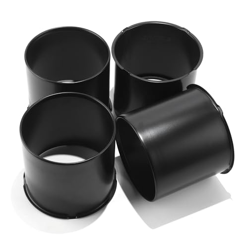 Rheedal 4Pcs 5.15" OD 4.69" H Open Style Trailer Wheel Center Caps for Rim