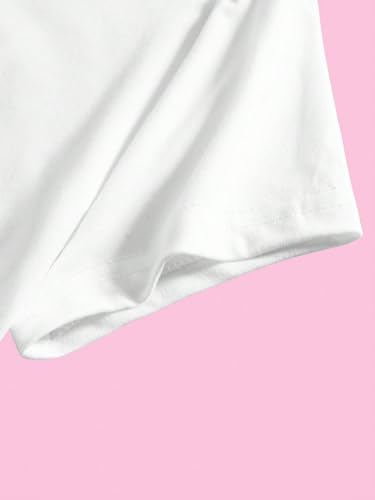 SOLY HUX Women's Baby Tees for Women Y2K Graphic Tops Letter Print Short Sleeve Crop Tops 90s T-Shirt Vintage Outfit4