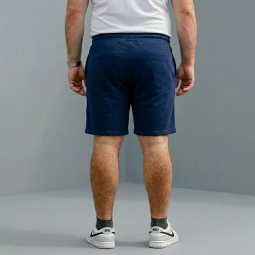 Image of Khakey The Men's Cotton Short for Men | Knee Length Plus Size Shorts for Men | Mens Regular Fit Cotton Lounge & Casual Short's | Soft Fabric (XXL, 3XL, 4XL, 5XL, 6XL, 7XL, 8XL)
