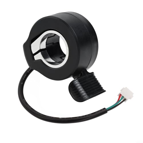 YJDOORPLAY Acelerador de acelerador de pulgar eléctrico 130X pieza de repuesto para control de velocidad de 14 cm de longitud de cable compatible con scooters motorizados (negro)