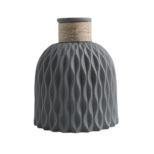 Soliflore Vase en Plastique avec Corde, Composition Florale, Pot de Fleurs à Faire soi-même,...