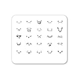 Winstonia Nail Art Stamping Image Plate Decor Cute Emoji Face (Winsto-Moji I)