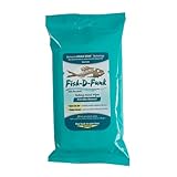 Ardent Fish D Funk Hand Wipes, 30 Per Pouch, Gentle, Non-Toxic Odor Eliminator for Tough Fish Smell, Single Use Wet Wipe, Fishing Gear for Boats and Kayaks, Made in USA