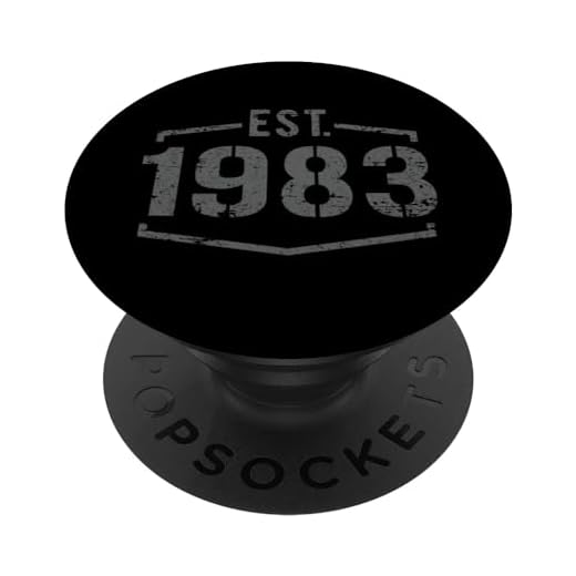 Estilo vintage de 1983 establecido diseño de cumpleaños de 1983 PopSockets PopGrip Intercambiable
