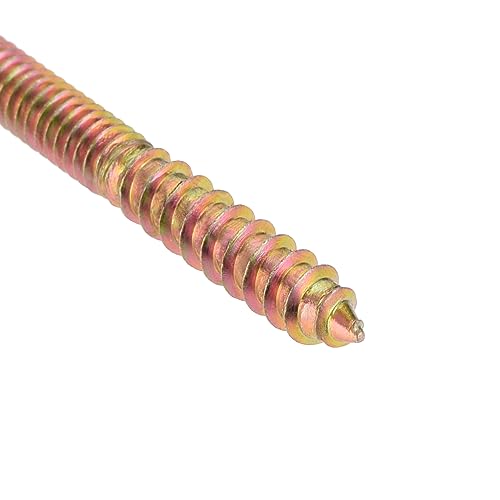 Image of uxcell 5 /32-32 x 1-1 /2 inch Hanger Bolts Double Head Dowel Screw for Wood Furniture 20pcs