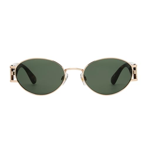 French Connection Women's Henrietta Oval Sunglasses, Gold, 53 mm2