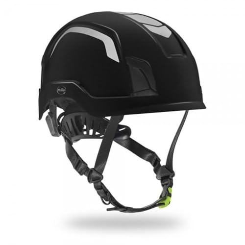 Safety Helmet, Lightweight Polypropylene HD, Adaptive Fit System, HI-VIZ Black, Mfr: ZENX2HV-BK-A