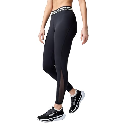 Brooks Women’s PR Elite Tight, Mid-Rise Compression Running Tights, Quick-Drying Breathable Fabric...