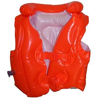 PRISMAXIC Inflatable Kiddie Swim Pool Water Float Ring Cruiser Red Fire Engine Shape Tube Boat for Kids - 29" x 23" (JEKET) 2
