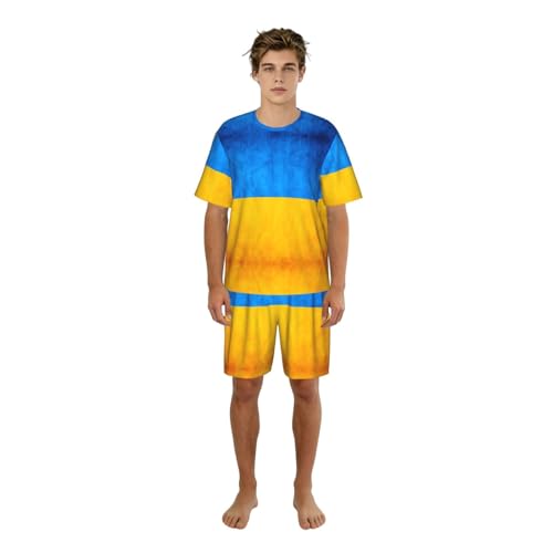 Pyjama drapeau ukrainien homme ensemble idéal week-end paresseux