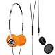 iKF Y3 On Ear Kopfhörer mit Kabel, Retro bügelkopfhörer, Mini Stereo-Kopfhörer, 80er-90er-Jahre, 3.5-mm-Klinkenstecker, verstellbares Kopfband, Orange Vintage Stil, geeignet für Phone, Computer