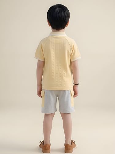 Image of POLKA TOTS Premium Cotton Co-Ord Clothing Set For Boys | Ultra-soft Half Sleeve Shirt & Shorts Combo for Kids Boys | Comfortable Casual - Beach Outfit for Baby Boys & Toddler | Kids Clothes for Boys