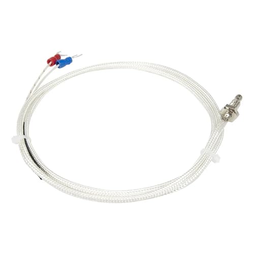 Termopar tipo K con perno M10 y cable de fibra de vidrio para alta temperatura 3
