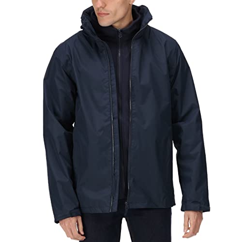 Regatta Professional Mens ClassicWaterproof 3 in 1 Jacket Coat - L Navy