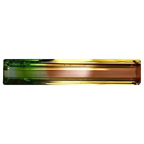 Tourmaline bicolore octogone 3 ct pour votre future bague de fiançailles sur mesure