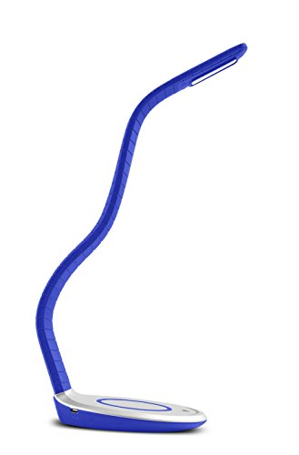 Luni LED Lamp USB Charging and Qi Wireless Charging 7 Brightness Levels Touch Control Dimmer Child Safe Cool Lamp Modern Lamp Table Lamp Nightstand Office Bedside Lamp Reading Desk Lamp Gaming Lamp