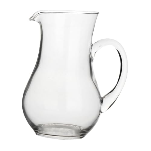 VERDANVERSE Dispensador de Licor de Vidrio Transparente para y Blanco Decantador Elegante para Banquetes Bares y Uso Doméstico Fácil de Limpiar y Estable