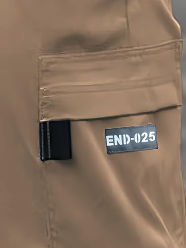 Men's Lightweight Casual Pants with Spring and Autumn Elastic Waistband, Multiple Pockets, Loose Straight Leg Pants4