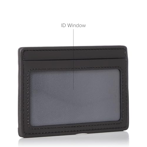 Image of TUMI - Alpha Slim Card Case - Slim Billfold Wallet for Travel - Slip Pocket Wallet - Small Wallet - 2.8 inch X 4.1 inch X 0.2 inch - Anthracite /Brown