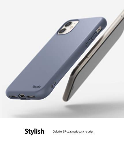 Image of Ringke Air-S for iPhone 11 Case Back Cover, Lightweight Flexible Soft Feeling Coating Trendy Color TPU Scratch Resistant Phone Cover for iPhone 11 Back Cover Case - Lavender Gray