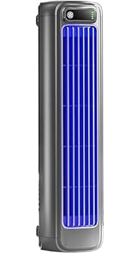 Coldeez Cooling Ace Condizionatore d'aria portatile con 3 velocità USB ricaricabile display digitale a basso rumore per ufficio, camera da letto, cucina, bianco