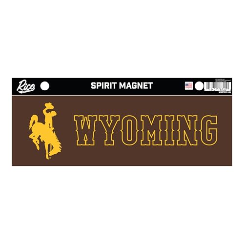 Rico Industries NCAA Wyoming Cowboys 4 x 10 Team Spirit Magnet - Car, Home Décor - Refridgerator, Office, Kitchen