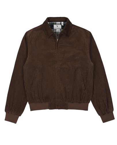 ZENTHACE Men's Corduroy Jacket with Full Flannel Lined,Zip Up Casual Vintage Outerwear Coat,100% Cotton