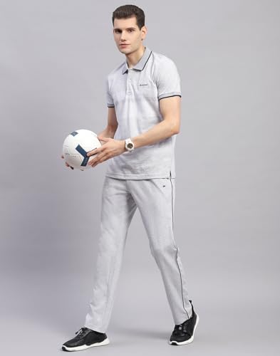 Image of Monte Carlo Mens Solid Polo Neck Half Sleeve Regular Fit Lower Set (224065854)