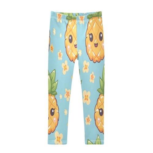 Bolaz Toddler Girls Leggings Printed Yoga Pants Leggings Cute Big Pineapple for Kids