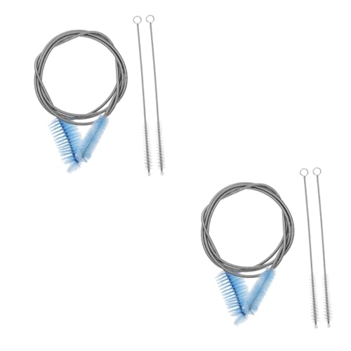 STOBAZA 6 Pcs Hose Cleaning Brush Drain Cleaning Brush Flexible Drain Line Cleaner Dishwasher Cleaner Flexible Hose Water Stainless Steel Pipeline Straw Brush