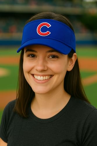 Visera oficial ajustable Chicago Baseball Cubs azul miniatura 4