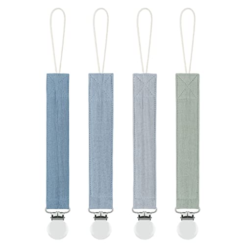 MoodyBaby® Soft Organic Muslin Cotton Fabric Dummy Clips - 